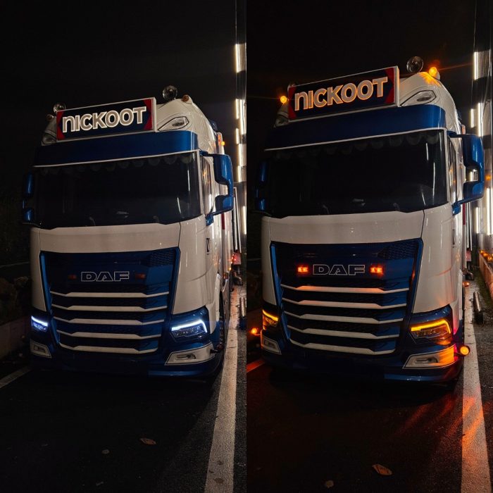 Dual Colour DAF NG DRL – White & Amber LED Daytime Running Lights