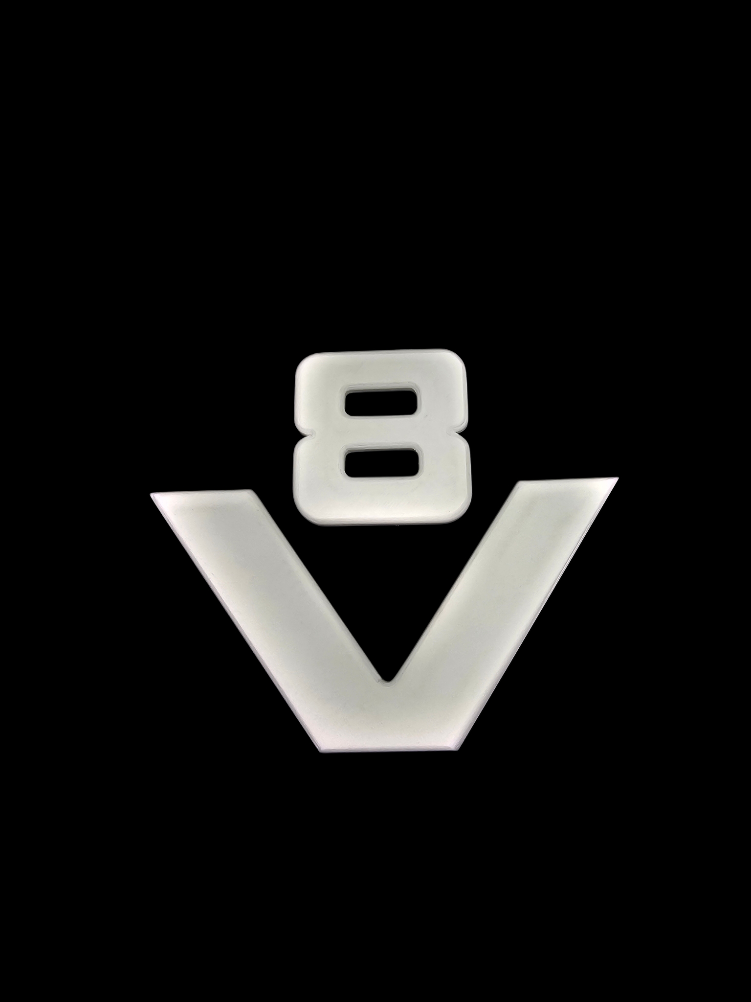 Old V8 Grille Emblem - Image 2