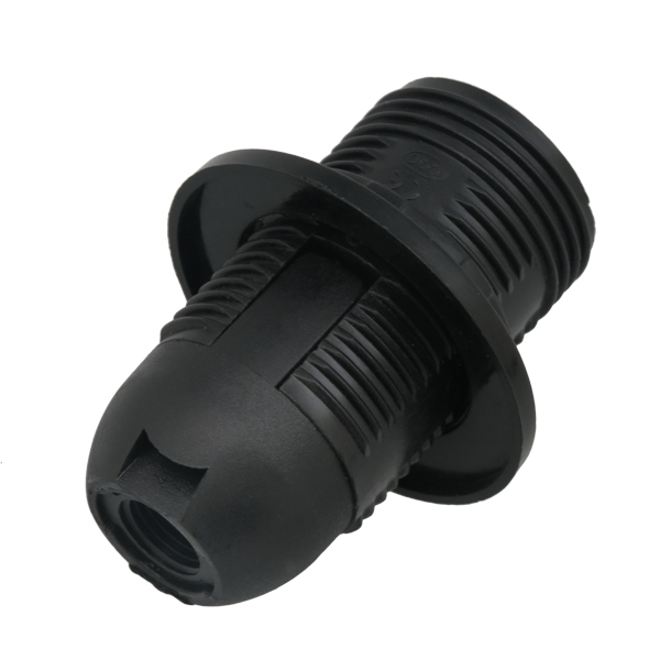 E14 Black Plastic Lampholder