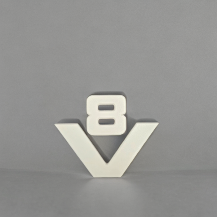 Old V8 Grille Emblem