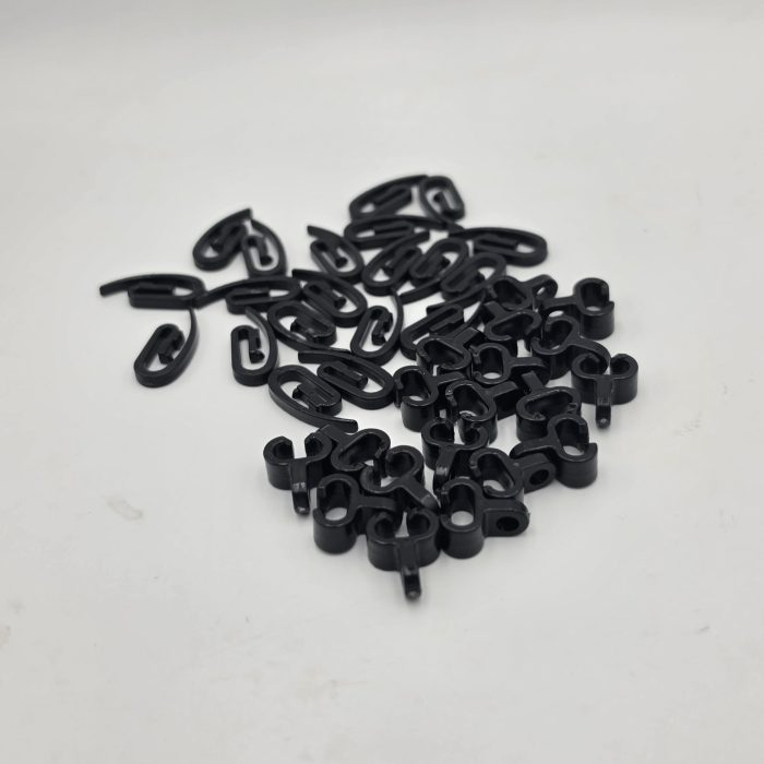 Scania Next Generation Curtain Runners and Hooks – Black – For Center Rail